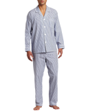 Majestic international men's basics bengal stripe long sleeve pajama